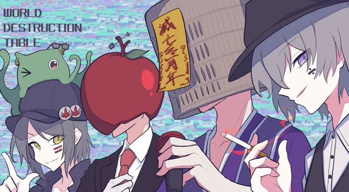 一周年おめでとうございますということでFA#滅亡絵画#世界滅亡卓 