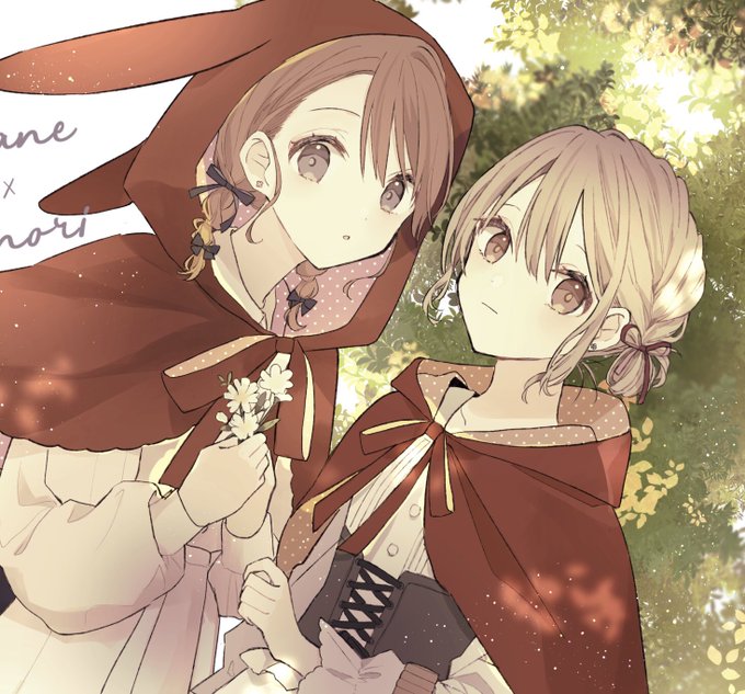 夏に出したイラスト本でみのこは赤ずきん描いてた 