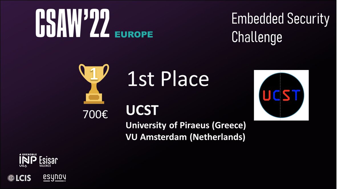 th3os_ctf's tweet image. We won the CSAW Embedded Security Challenge. Thanks to the organizers and the judges. We had a blast and we learned a ton about ML hacking during this 1 month of intense research.