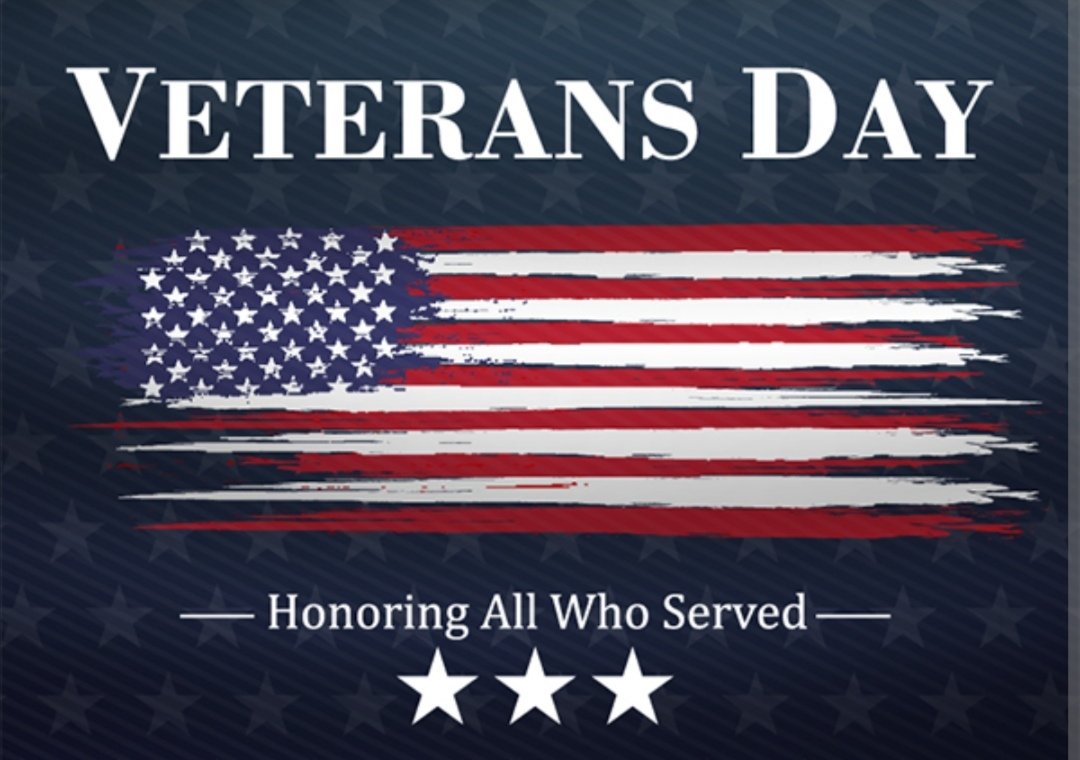 APUS_AMU_Psych's tweet photo. 🇺🇲Happy Veterans Day!🇺🇲
On November 11th we honor all Veterans. Thank you for your service and dedication. We are proud of you!
🙏🏻 #Veterans #thankyouforyourservice #proud https://t.co/pEyyhaACjg