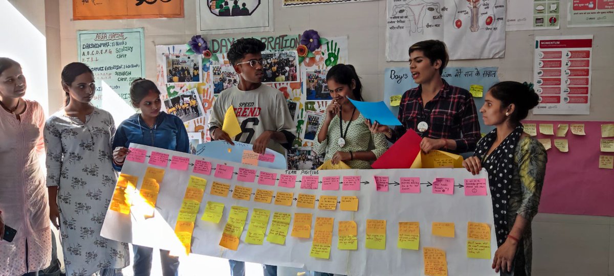 Restless_India's tweet photo. Our Youth Champions of #DelhiLearningLab, a comprehensive demonstration site for the @USAID_MOMENTUM Country and Global Leadership: India-Yash project, led by @Jhpiego presented their problem statement & solution oriented strategies to create safe and accessible spaces for... https://t.co/hqmdChKR88