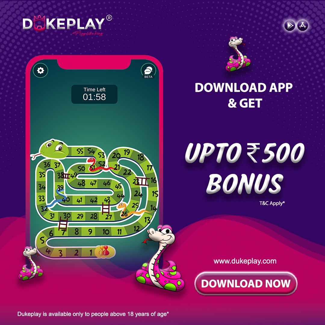 dukeplayindia's tweet photo. Play Snake & Ladder in DukePlay & Earn Unlimited Daily.
Join DukePlay Pro now & Get upto ₹500 Bonus Free.
Link - https://t.co/winF9Zqmey
#dukeplay #dukeplayindia #snake&ladder https://t.co/TgwhxPxmV9
