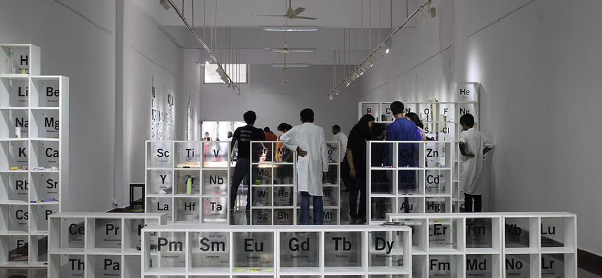PrentisV's tweet photo. Since Science Gallery Ireland's closure, we have no dedicated public space for science. What would a reopened SG look like? Pictured, SG Bengalaru. What model? Who pays? Join Celsius DCU 17/11 to debate these &amp; other issues of public science 8/8 https://t.co/Ggl6wyiDae https://t.co/HEIijhCJGU