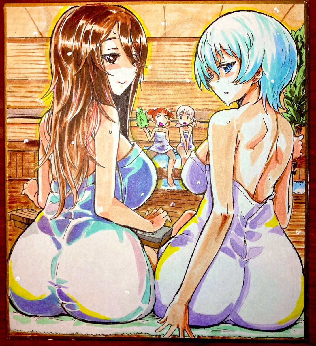 #公式設定ではないということは重々承知しているがなぜか自分の妄想の中でデフォルトになってしまっている二次創作設定 継続高校サウナ部