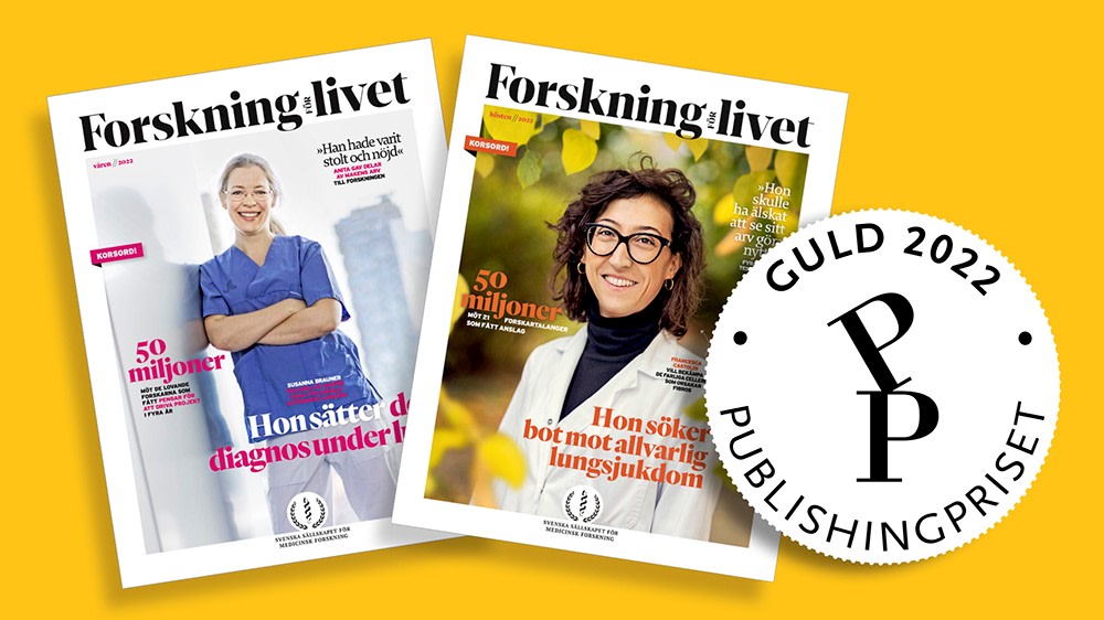 Om forskning i fint format – tidning om medicin vinner guldpris  mynewsdesk.com/se/ssmf/pressr…