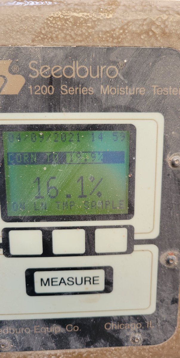 Pretty incredible Corn Harvest this year. This moisture straight off the field is unheard of in this area.