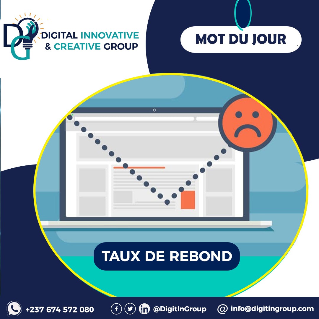 DigitInGroup's tweet image. [𝐌𝐨𝐭 𝐝𝐮 𝐣𝐨𝐮𝐫] ----&amp;gt;&amp;gt; 𝐓𝐚𝐮𝐱 𝐝𝐞 𝐫𝐞𝐛𝐨𝐧𝐝

C&apos;est un indicateur marketing qui mesure le pourcentage d&apos;internautes qui sont entrés sur une page Web et qui ont quitté le site après, sans consulter d&apos;autres pages.

 #marketing #stratégie #DigitInGroup  #siteweb