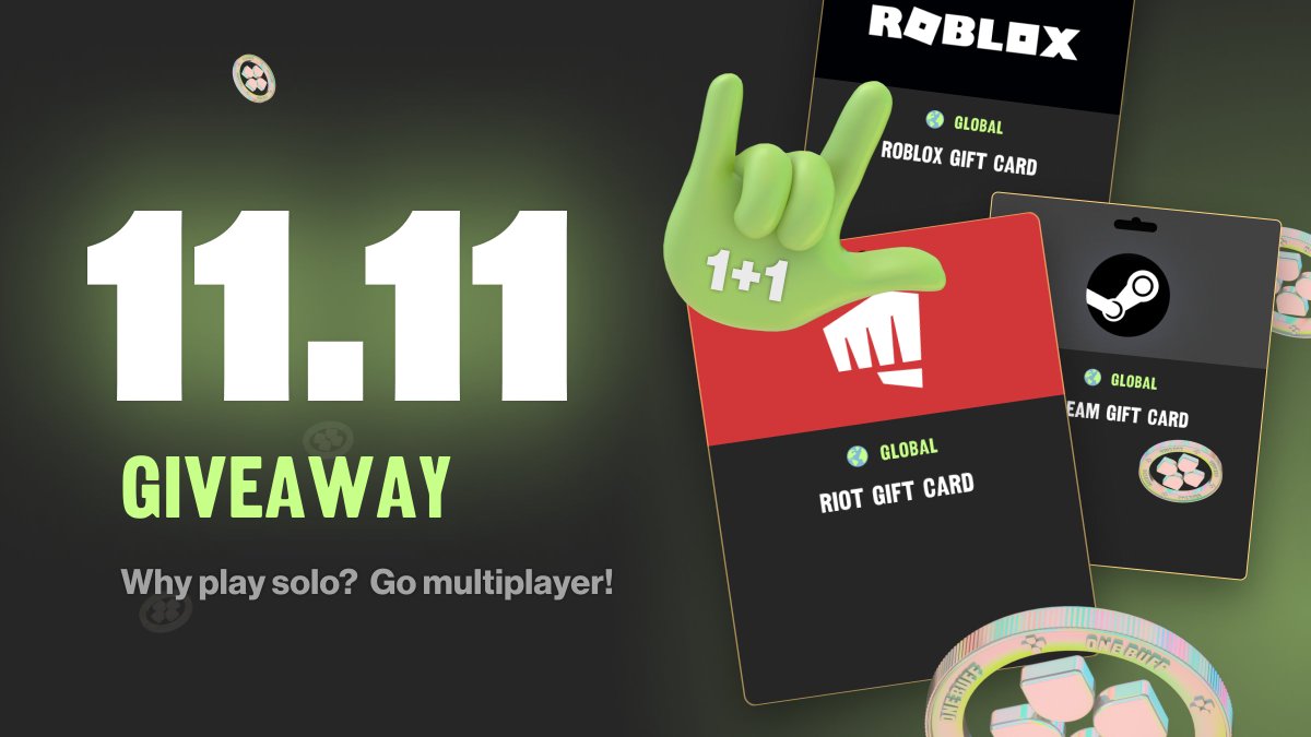Don't be a single-player ⏩ go multiplayer!
Buff is giving away gaming gift cards to you and your best friend🥳
1.  Comment: Riot, Steam, or Roblox. 
2. Retweet
3. Follow <a href="/BUFF_Team/">BUFF.game</a> 

12 comments|24winners 😎
Ends Nov 16th
Get Free Buff >> bit.ly/3G6khj8