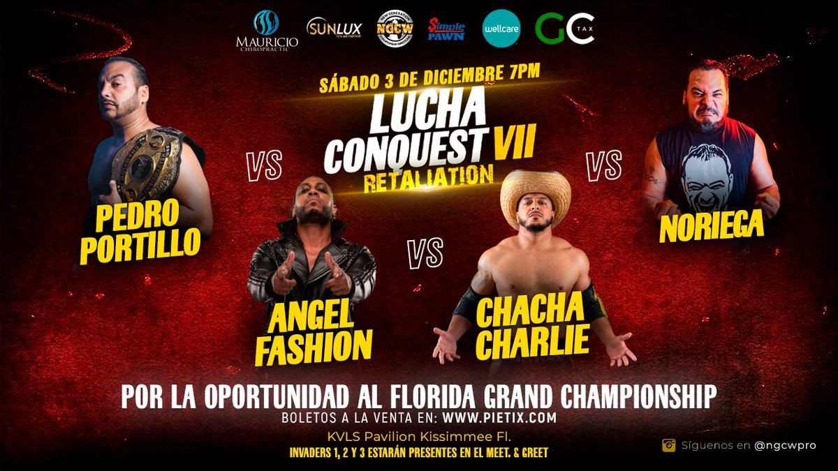 Tremendo encuentro donde son respetables los contrincantes pero habrá un ganador en Portillo🔥🔥 los veo el 3 de Diciembre en Florida👌👌