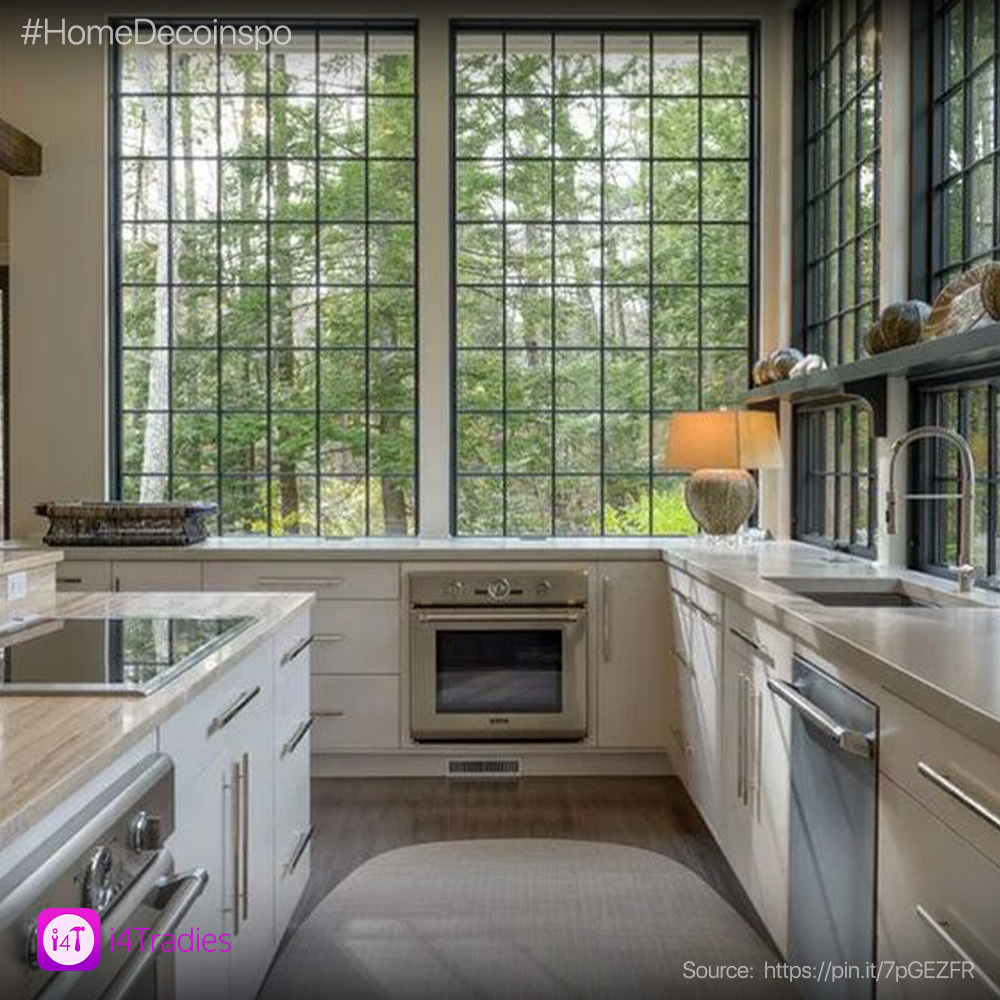 Installing clear windows in your home adds value to your property and its aesthetics. Would you love to showcase your kitchen space like this?

Here is an inspiration to show your hired professional.

Source: Eatwell101

#i4Tradies #Homeinpso #Inpsirations #hiredprofessionals