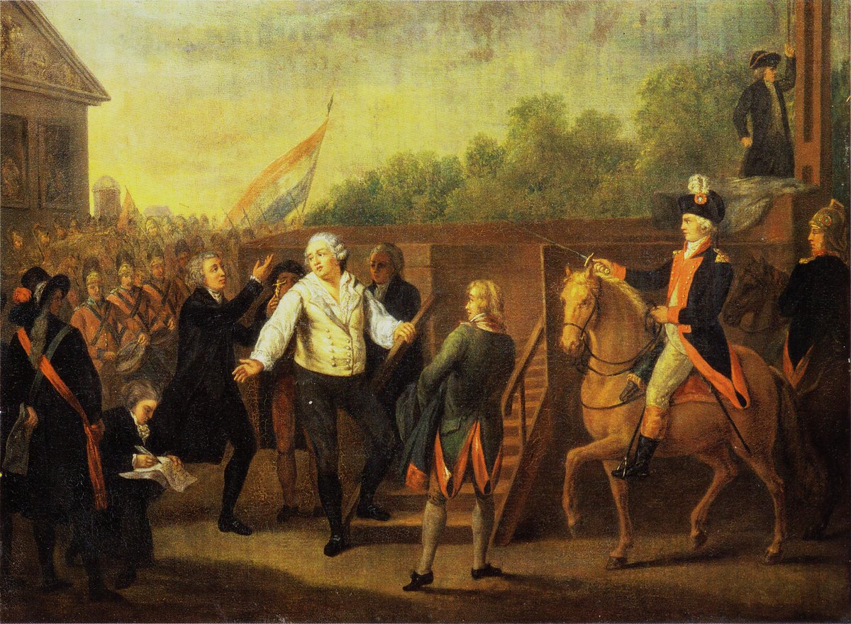 UYFmaps's tweet photo. Louis XVI and Abbot Edgeworth de Firmont at the foot of the scaffold, January 21, 1793
#UYF #Paris
https://t.co/ACXKBtuWco https://t.co/MVK6PjhEd8