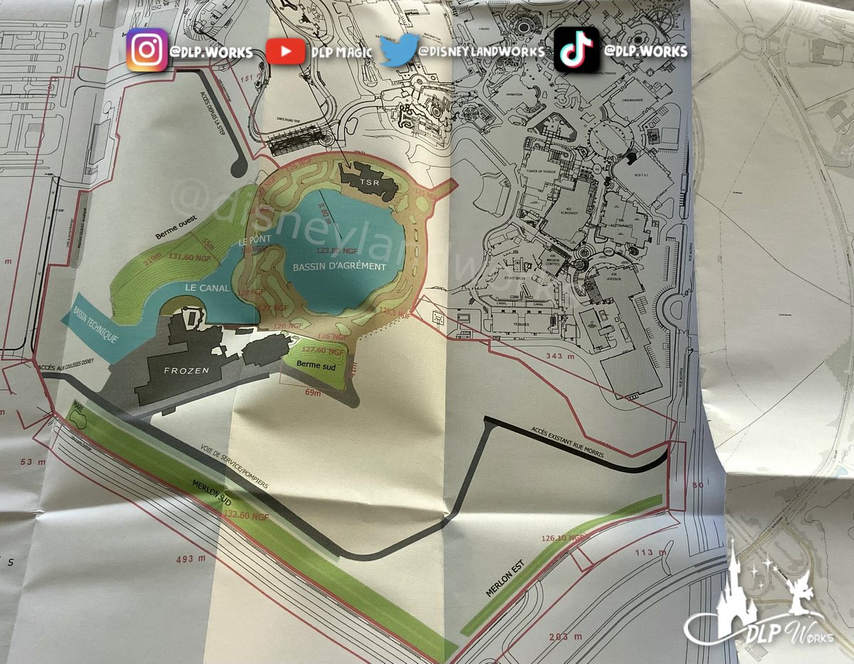 تويتر Disneyland Paris Works على تويتر News Closer Look At What The Walt Disney Studios Park Will Look Like After Wds2 Lake Promenade Missing From This Map As