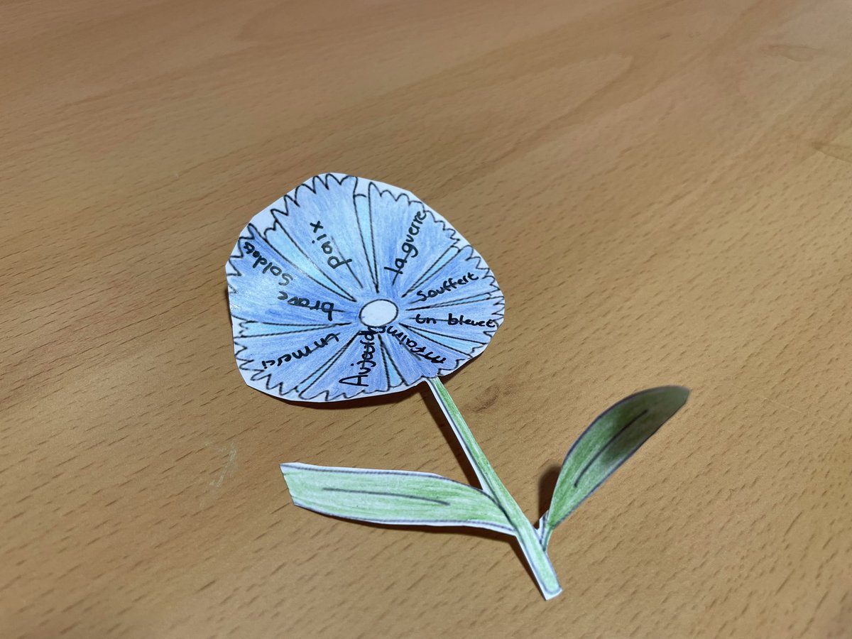 MrsHewsonMFL's tweet photo. Regardez nos bleuets! Bravo Y5/6 @St_GeorgesCPS 🇫🇷 on se souvient 🕊️ Merci comme toujours à @Nattalingo pour l’inspiration https://t.co/s5FqUcwrr1