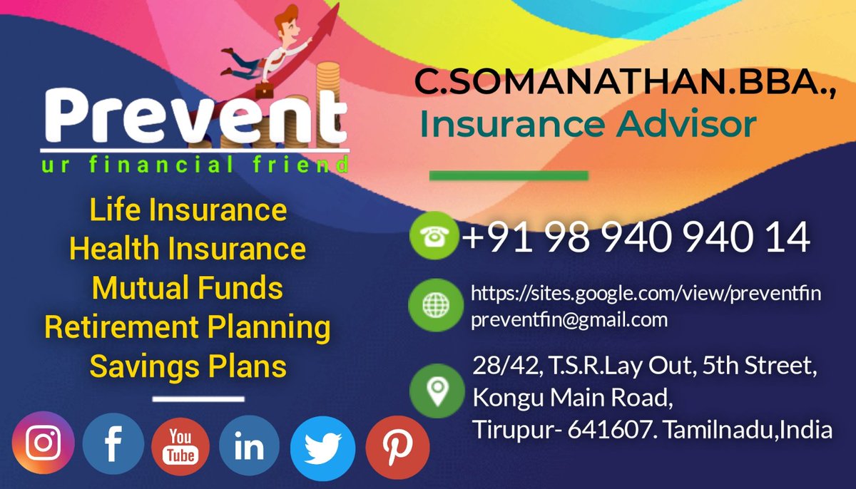 Preventfin's tweet photo. Prevent Insurance
new Business Card
#PreventTirupur #PreventInsurance #SomanathanLic https://t.co/qdXcXPuyV9