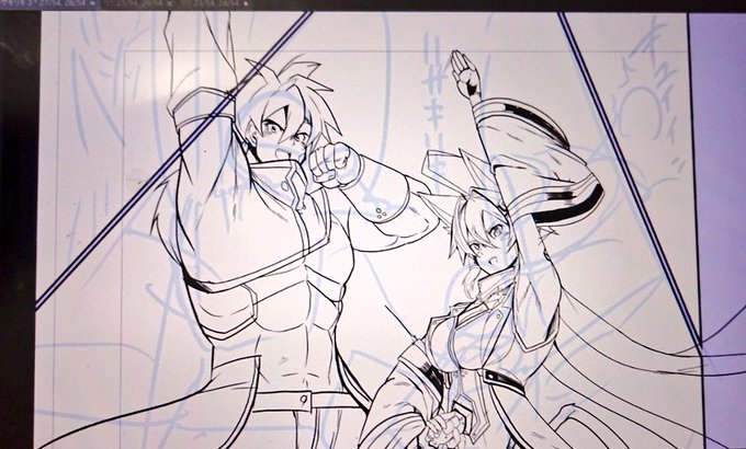 二人ともポーズの元ネタは別々だよっ! 