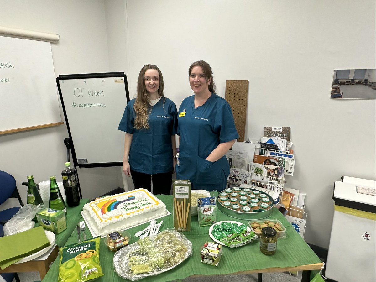mswphysio's tweet photo. OT Week!! Congratulations to my fab teammates Melissa and @The_AnxieOT for a brill display! #notjustcommodes #OTHacks #teamED #REACT https://t.co/89jixAemeS