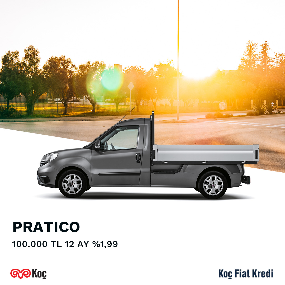 kocstellantis's tweet photo. Pratico’yla siz de iş yükünüzü hafifletin. Koç Fiat Kredi fırsatı ile 100.000 TL 12 ay %1.99 faiz fırsatı ile sahip olabilirsiniz.
Hemen başvurmak için: https://t.co/pDlPvHV5iS
#KoçFiatKredi #Pratico #FiatProfessional https://t.co/Yr7aQPg1PY