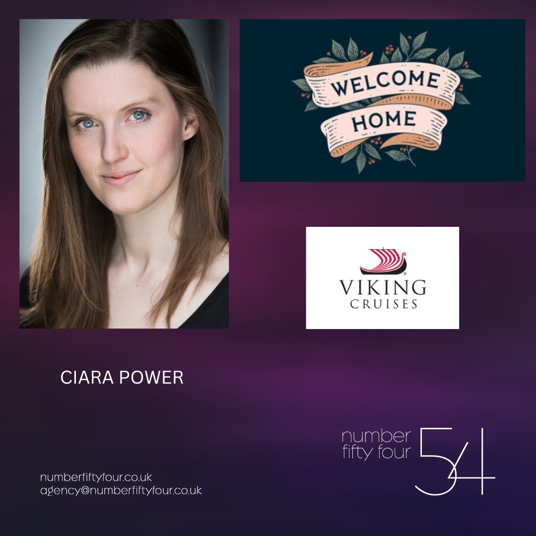 Welcome home to CIARA POWER <a href="/ciarafpower/">Ciara Power</a> just returned from her wonderful contract as production vocalist on board the Viking Sea 
<a href="/VikingCruises/">Viking</a> 
<a href="/BlackburnIntl/">Blackburn International</a> 

#N54Agency