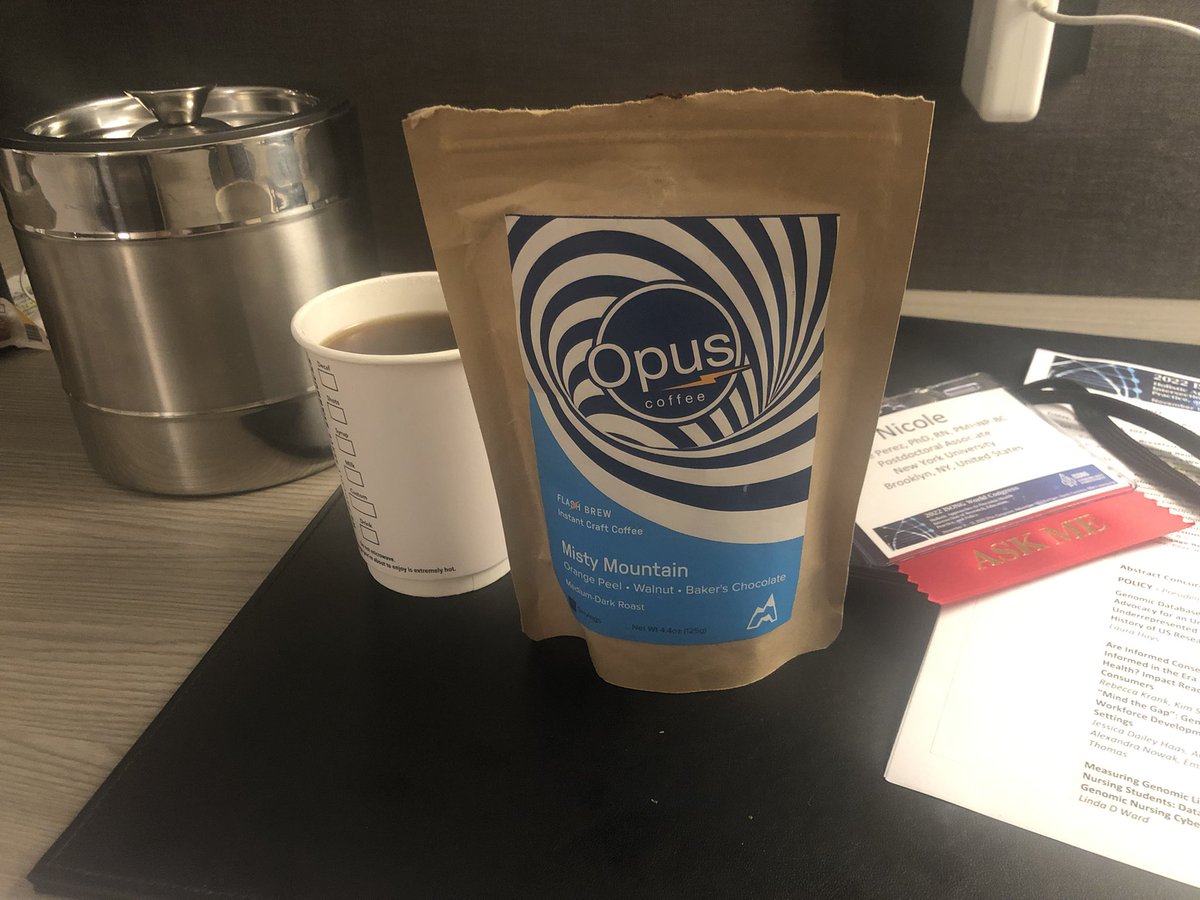 NerdPerezRN's tweet photo. At last! Going to a conference no longer means suffering through days of terrible hotel coffee! Get some y’all. It’s for real. #AcademicTwitter #AcademicChatter @Momademia https://t.co/GXtFHfvYam