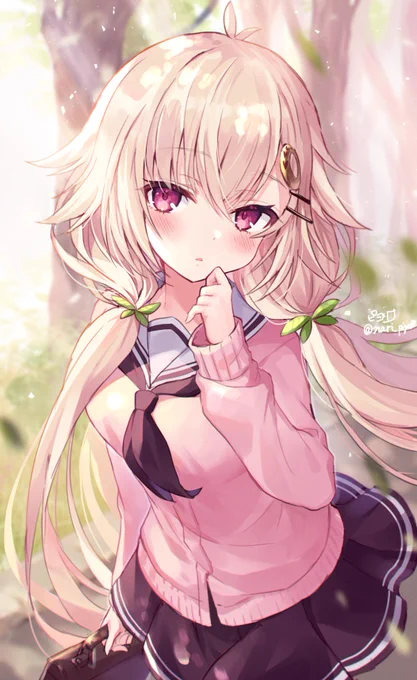 「先生、おはようございます。」みんな制服姿可愛い～～～#フラワーナイトガール   #花騎士 