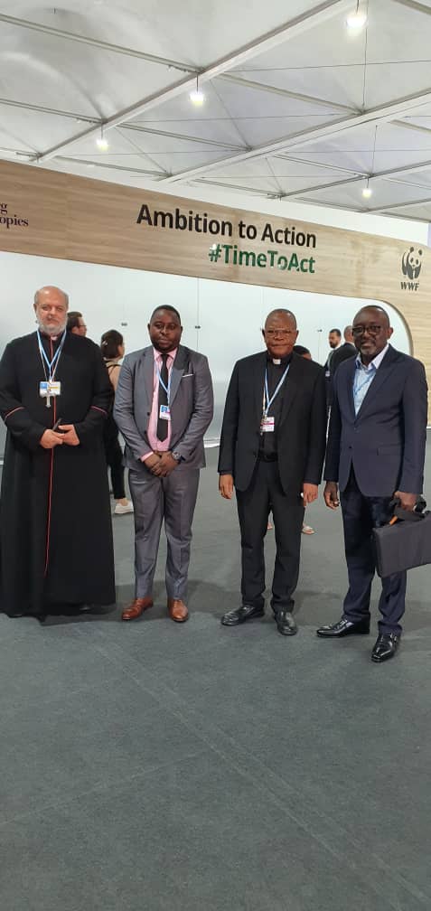 itierdc's tweet image. Héritier Kasongo, #CTCPM, Cardinal Fridolin Ambongo, archevêque de Kinshasa et le CN @itierdc à Charm el-Cheikh pour la #COP27 qui se déroule jusqu’au 18 novembre 2022.