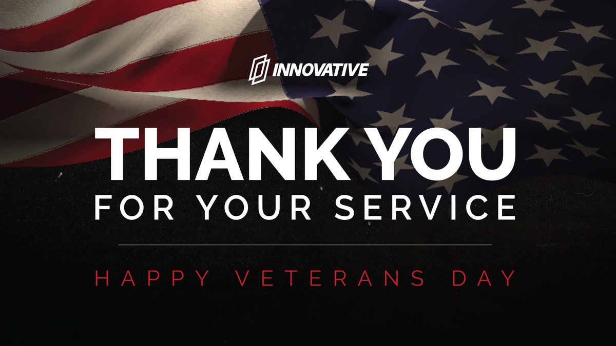 Thank you to all our Veterans who courageously protect this great nation. Happy Veteran's Day from Innovative! 🙏

#VeteransDay #USA #ThankYouForYourService #TogetherWeWin