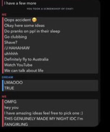 MarioCuccoz's tweet photo. #DropDream #Savedream as you guys can see the names are not the same in these pictures and they both says that dream talked to them but there names a different one is clay and the other is dream kinda weird https://t.co/41dgnfGa0u