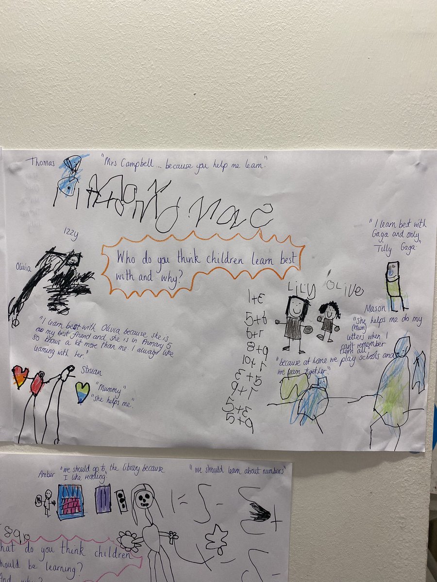 They also discussed who they learn best with. 🤝 👫 #TalkScottishEducation <a href="/EducationScot/">Education Scotland</a> <a href="/LarbertVillage/">Larbert Village PS</a>