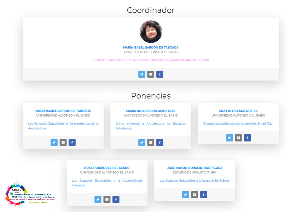 cidico's tweet photo. 📢Comenzamos la tarde con los 2 ÚLTIMOS Simposios del #IVCIDICO coordinados por el Dr. Eduardo José López Fernández y la Dra. María Isabel Sardón Taboada del Área de #Ingeniería y #Arquitectura
¿No has podido asistir presencialmente? Participa ONLINE en➡️https://t.co/QkVVwQoAOE https://t.co/JRKKSIy6Ia