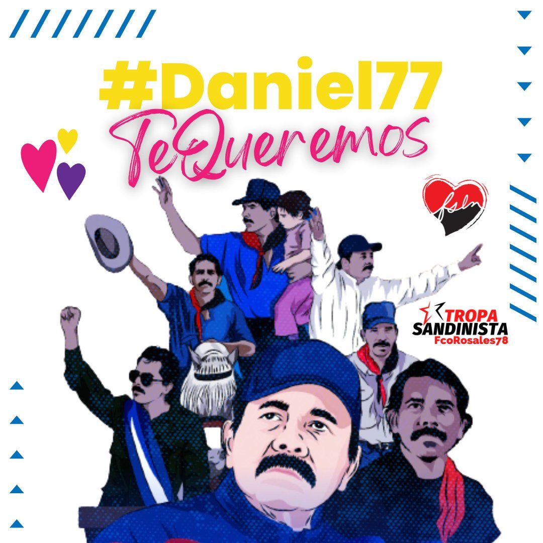 Hoy cumpleaños el mejor presidente de la historia de Nicaragua, Hombre humilde y valiente.
Que la gracia, el amor y el favor de Dios siempre esté con él  
#Nicaragua 
#Daniel77TeQueremos 
#UnidosVencemosVenceremos 
<a href="/TE2021/">Tropa Sandinista</a>