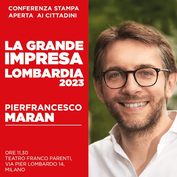 #Lombardia 2023, la Grande Impresa.

Vi aspetto domani, sabato mattina 12 novembre ore 11.30, al Teatro Franco Parenti di Milano.