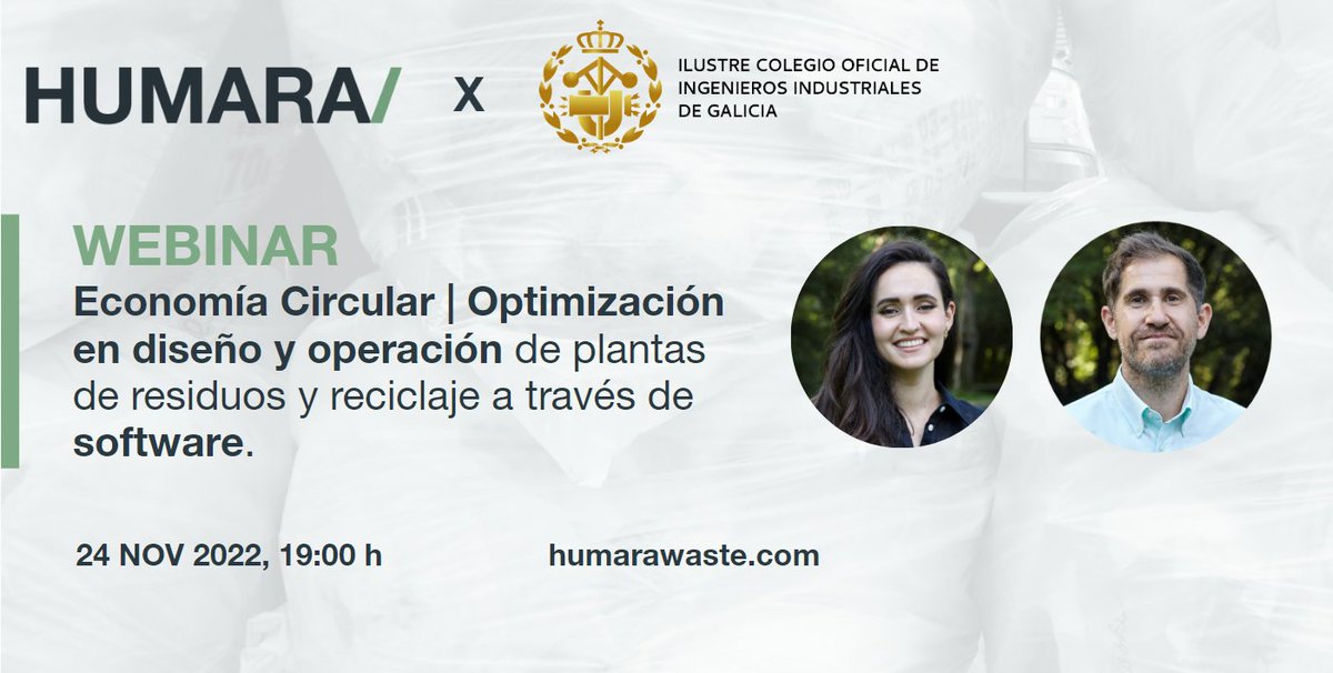 📢 El próximo 24 de Noviembre, estaremos impartiendo un webinar en colaboración con el <a href="/icoiig/">Icoiig</a> hablando sobre Economía Circular y nuevas herramientas de ingeniería en el sector. 
No os lo perdáis!
🕓 Fecha | 24 Nov a las 19:00
♻️Inscripción: bit.ly/3WSFjYs