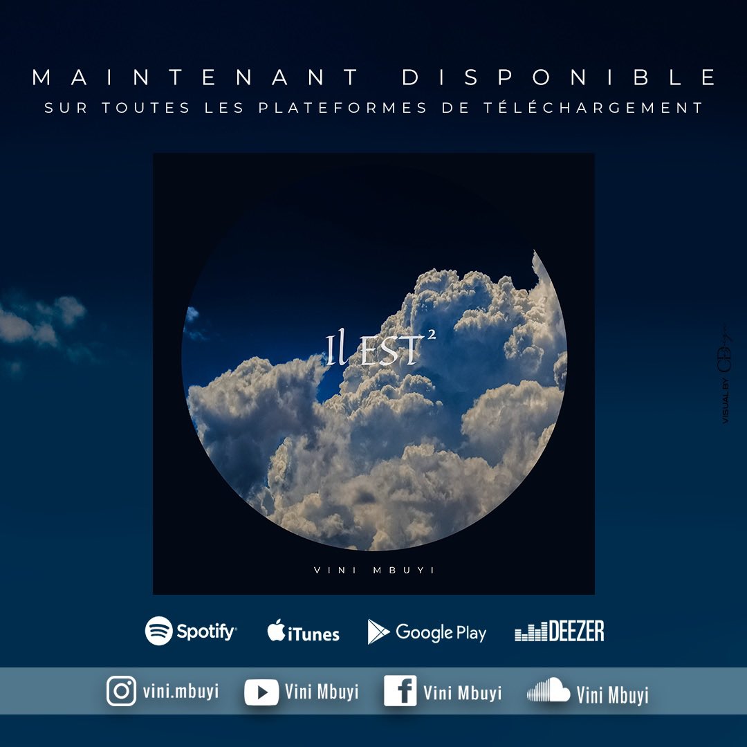 vinimbuyi's tweet photo. Mon album « Il Est 2 » est enfin disponible‼️ feel free to share it and I know that God will bless you trough it🥳 https://t.co/qdooS8k8zu
