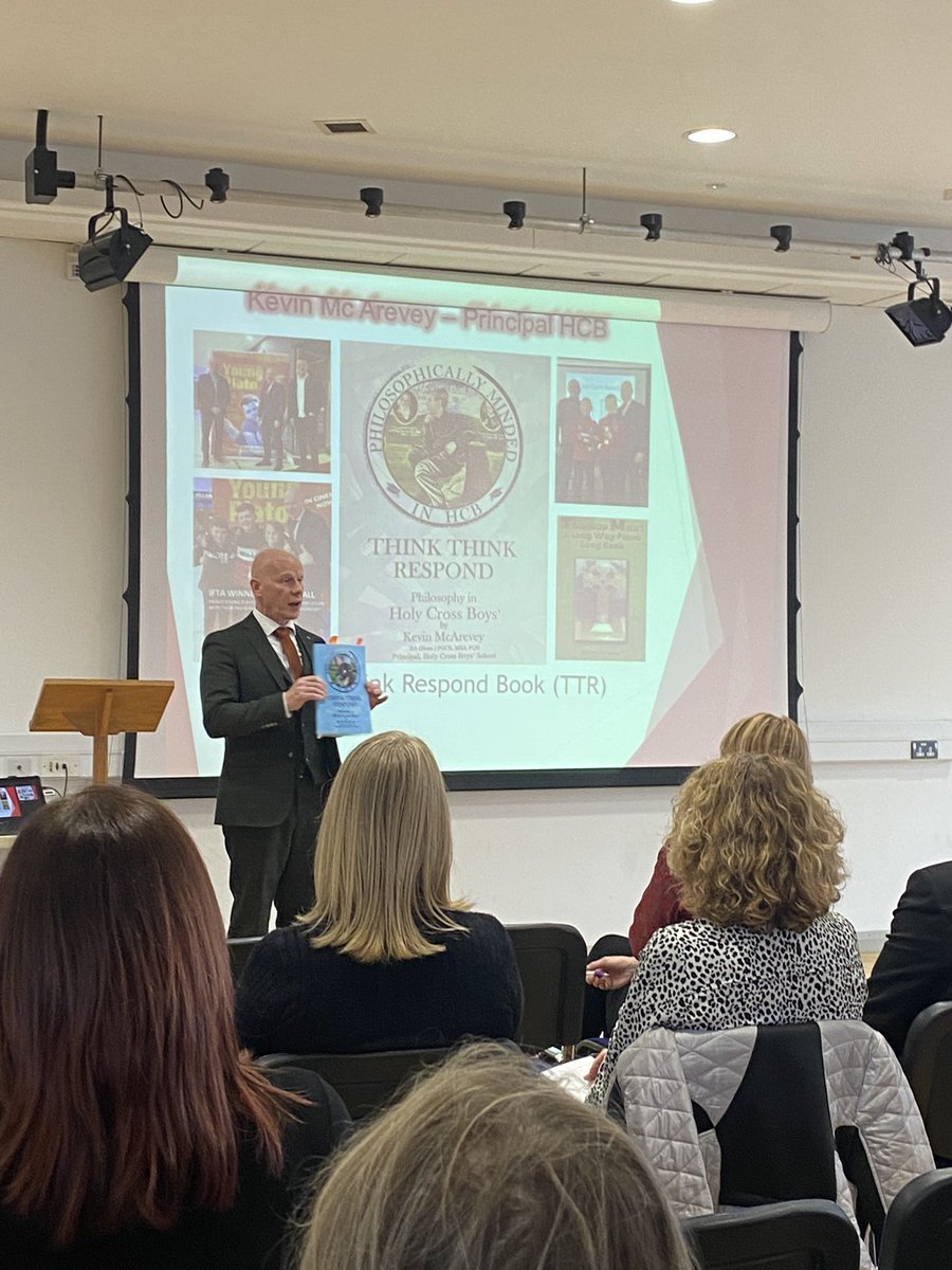 A huge congratulations to Mr McArevey and Holy Cross Boys School on the launch of Think Think Respond, this morning.