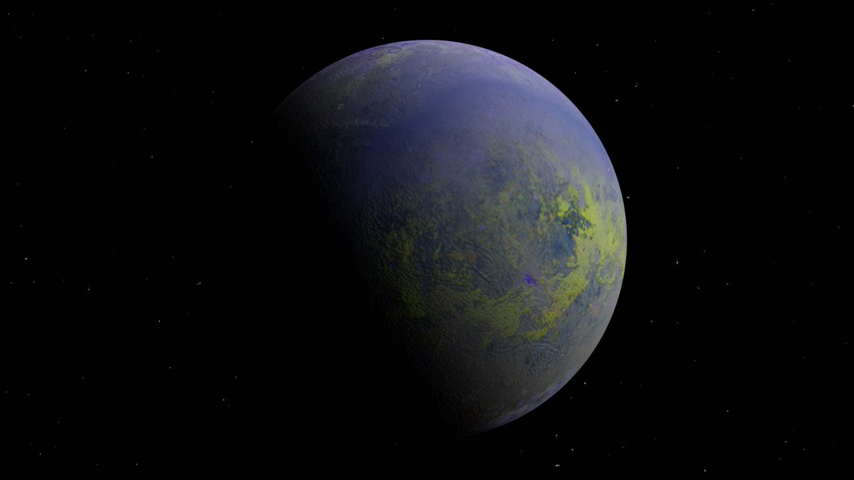3DSpaceNFT's tweet image. New planet generated procedurally ! #nftcollector #NFT #NFTs #3DSpaceNFT