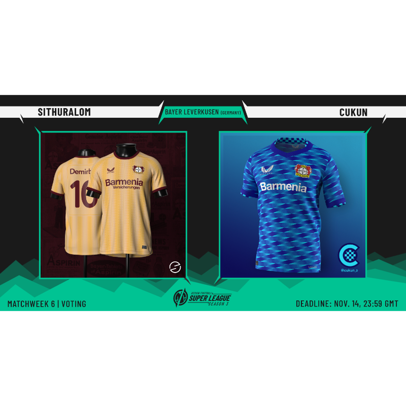 designfootball's tweet photo. Here are voting pages for Matchweek 6 of the DesignFootball Super League - Season 3. Some wonderful concept shirts in there...
#ConceptKit #ConceptShirt #DFSL3