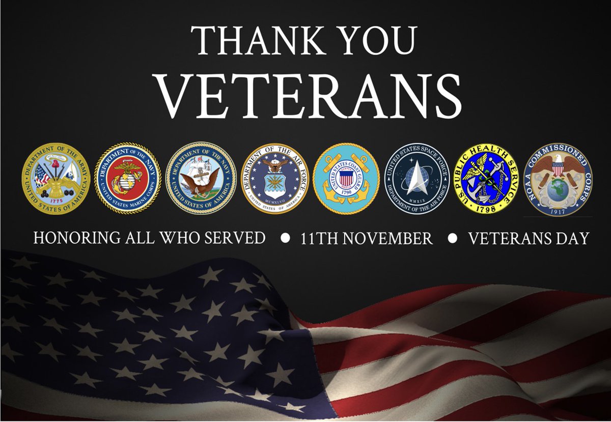 We love our Veterans! Thank you for your service and sacrifice! ❤️🇺🇸