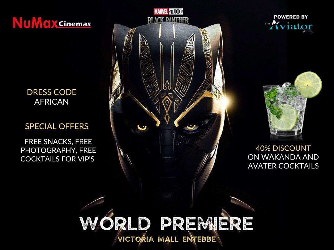 NuMaxCinemas's tweet photo. Our cocktails from our in house bar are discounted. Come through on the #WakandaForeverID premier. 
🎥😎🍿 
#MoviesAtNumax 
#ForeverAtNumax. https://t.co/ejxiOxUVNO