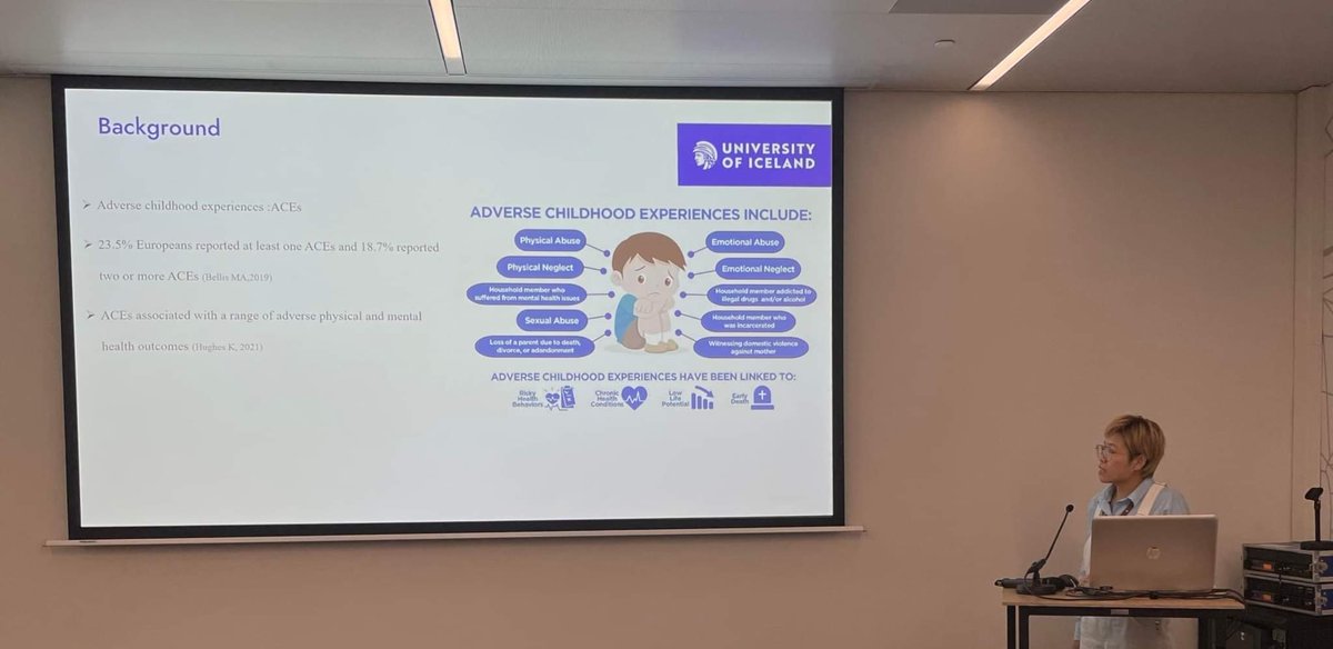 Day 2 at <a href="/iawmh/">International Association for Womens Mental Health</a> conference where <a href="/CPHIceland/">Centre of Public Health Sciences</a> PhD students presented their projects!
Hilda presented results on adverse childhood experiences, resilience and psychiatric morbidity, and <a href="/Fenfen101/">Fenfen</a> presented results on adverse childhood experiences and autoimmune disease.
#IAWMH2022