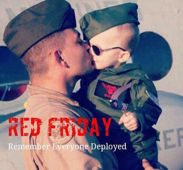 Today is Red Friday! Please wear red today to show uour support for our troops & their families. 
#RedFriday  #Military 
#UntilTheyAllComeHome