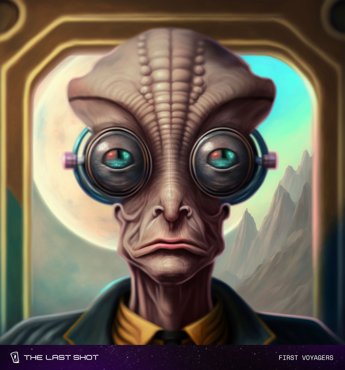 Sepra Prime | voyager #14 | created by <a href="/deltasauce/"></a> 

✅Entered The Last Shot 
✅Found a Patron
✅Gained a seat at the GS 

Sepra Prime, part of the Deltains, seeking to trade his coin for wares of the past. Eager to find a bountiful trove of nostalgia.

Welcome 🖖
#AIIA