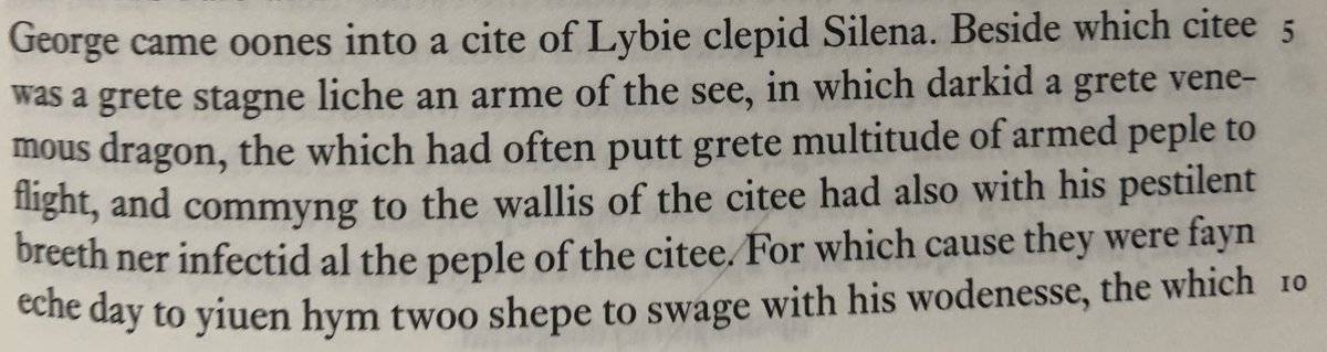 EEngTextSoc's tweet photo. From George. 

Ah, yes. Liberal democracy: feeding people to dragons since the third century. https://t.co/GEFrZuw1pf