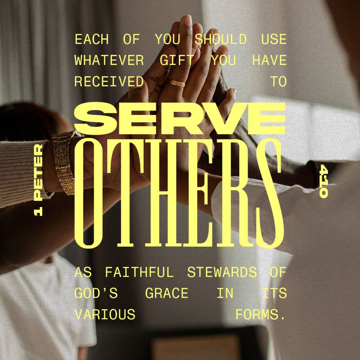 YouVersion's tweet photo. 1 Peter 4:10 https://t.co/QECG3L40o4