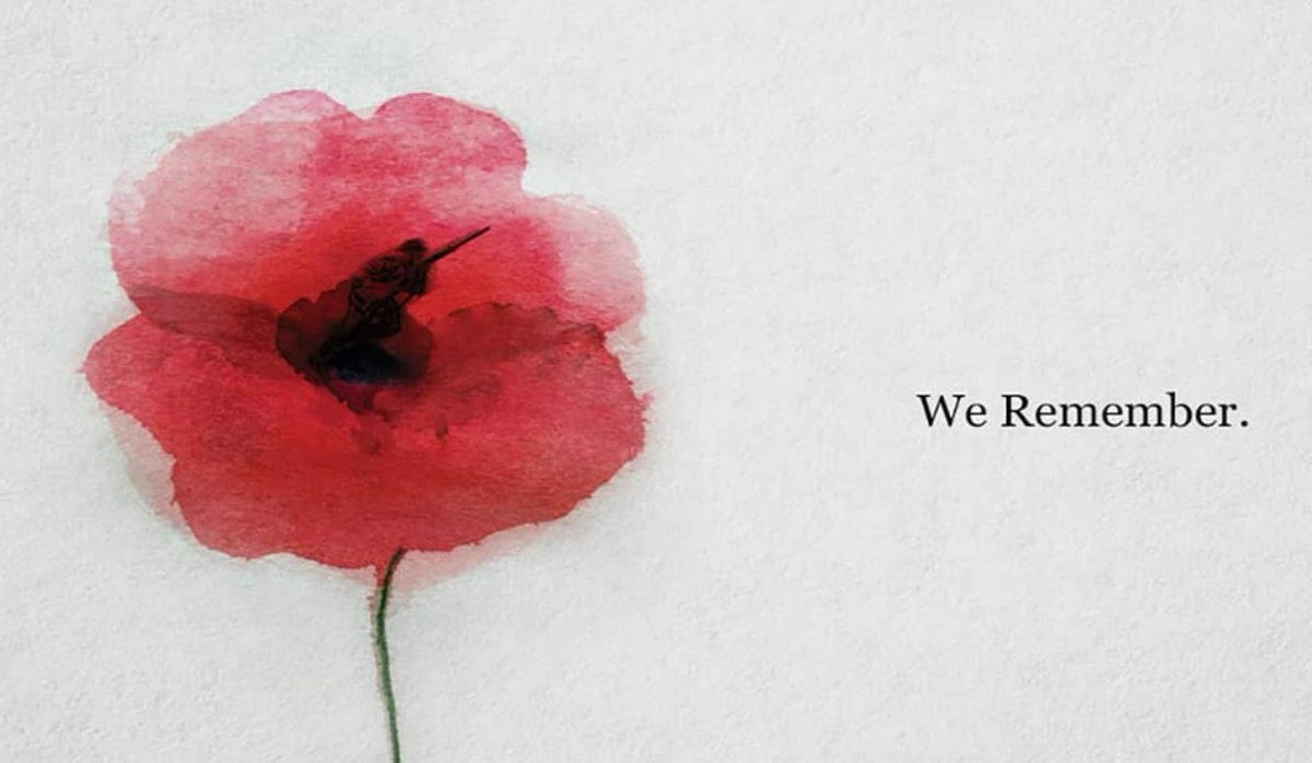 PlanviewUSL's tweet photo. The Act of Remembrance:

They shall grow not old, as we that are left grow old;

Age shall not weary them, nor the years condemn.

At the going down of the sun and in the morning

We will remember them.

We will remember them.

#LestWeForget https://t.co/TBKQRrLsFR