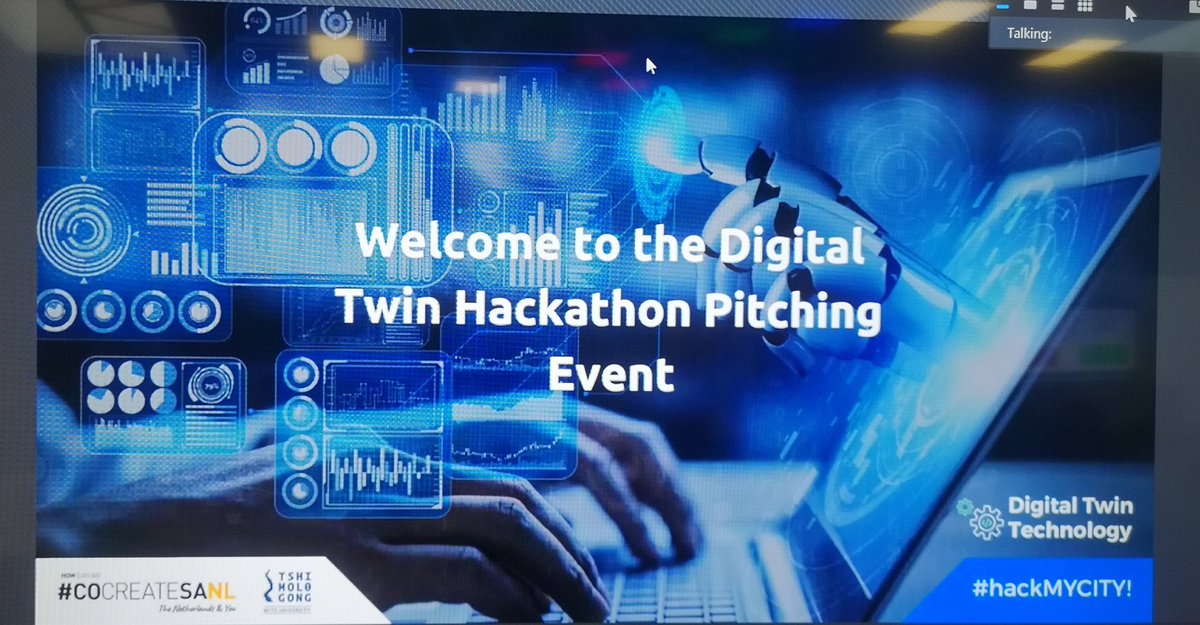 ArieClaassens's tweet image. Retweet - EsriSouthAfrica: Happening Right Now 🎉 #HackMYCITY Participants are pitching their innovative digital solutions that will solve challenges in #Joburg - Inspiring to see the great use of ArcGIS by the participating students @TshimologongIT #…