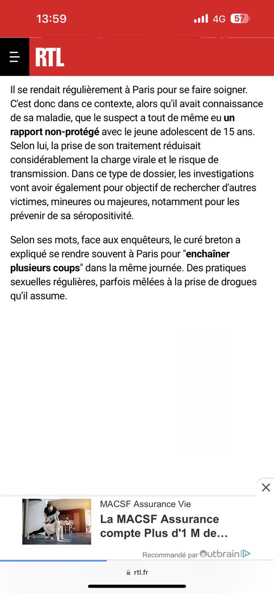 <a href="/RTL2officiel/">RTL2 🎸</a> 1 : la séropositivité est une infection pas une maladie (vous confondez avec le SIDA) 2 : un traitement efficace rend la transmission impossible il ne réduit pas le risque 3 : nous n’avons pas à prévenir d’une infection intransmissible 4 : FAITE VOTRE TRAVAIL
