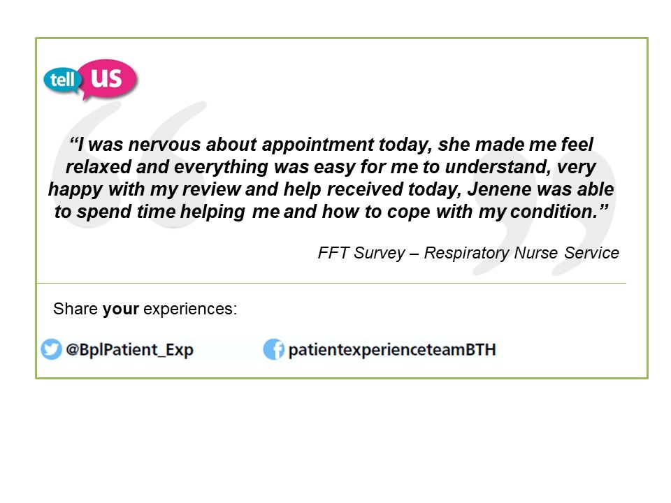 BplPatient_Exp's tweet photo. Maxine Monday 👏👏👏
Maxine has picked her 3 favourite paper Friends and Family Test surveys this week.
Check out the below and tag your friends/colleagues in these areas 🙂
@Blackpool

 Teaching Hospitals NHS Foundation Trust 
#BTH #FFT #MaxineMonday #CaringSafeRespectful https://t.co/l6hGe2cyYb