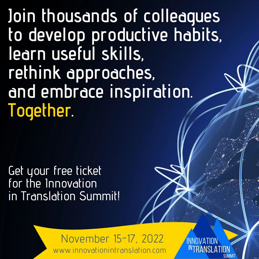 TraddictL's tweet photo. Our. R&amp;D. Team. Cannot. Wait.
We are looking forward to #xl8innovation and to nourishing our research on #t9n dictation together with thousands of #languageprofessionals from around the globe! 

Haven't registered yet? It's FREE!
https://t.co/gHZpMxyay9

#freecpd #dictationrocks https://t.co/YT6LGho3Gm