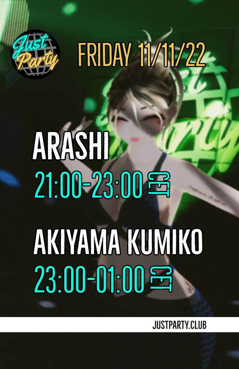 Tonight we'll have @silentstorm76 and @AkiyamaKumikoVR playing some Tunes.