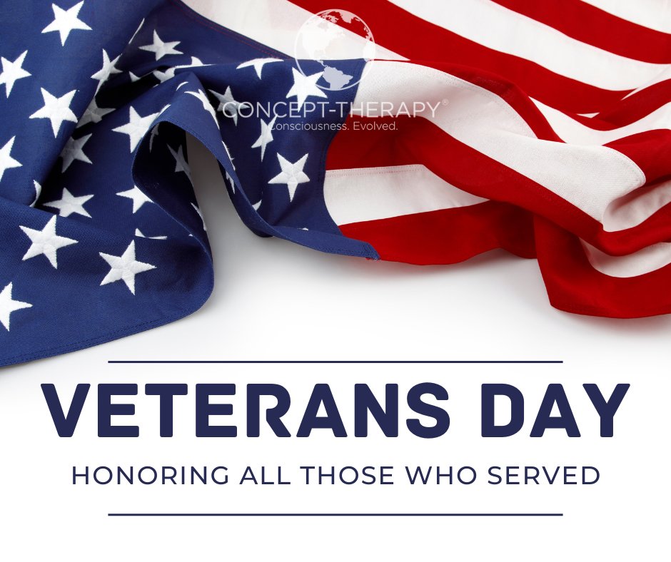 ConceptTherapy's tweet photo. A Reminder that the Concept-Therapy Institute office will be closed today, November 11th. On behalf of everyone at the CTI office, we would like to say Happy Veterans Day  and thank you to those who have served. https://t.co/4zBY4B8VyG